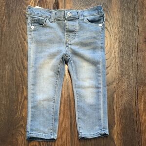 7 For All Mankind Blue Cropped Jeans